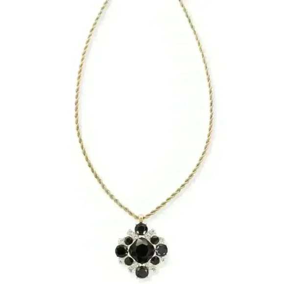 Charter Club new gold tone crystal cluster… - Picture 1 of 8